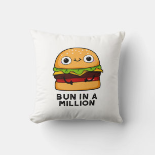 Bun in een miljoen Funny Burger Pun Kussen