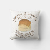 Bun in het Baby shower van het ongebluste brood Kussen (Voorkant)