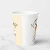 Bun in het Baby shower van het ongebluste brood Papieren Bekers (Rechts)