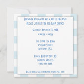 Bun in het Oven Baby Blue Baby shower Kaart (Achterkant)