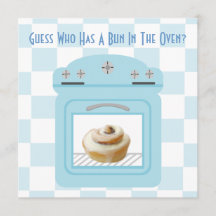Bun in het Oven Baby Blue Baby shower