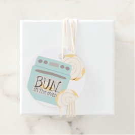 Bun in het Oven Baby shower Bedankjes Labels