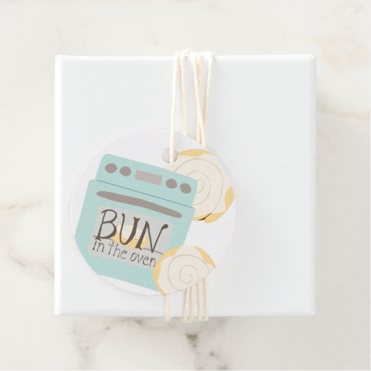 Bun in het Oven Baby shower Bedankjes Labels (In situ)