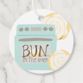 Bun in het Oven Baby shower Bedankjes Labels (Voorkant)
