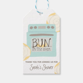 Bun in het Oven Baby shower Cadeaulabel