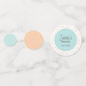 Bun in het Oven Baby shower Confetti (Achterkanten)