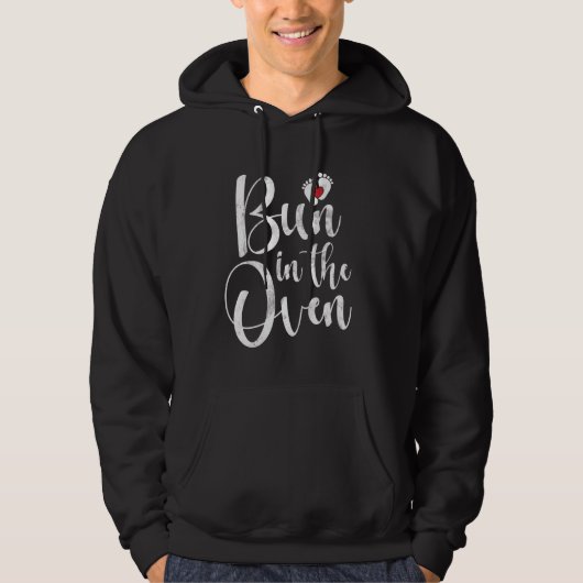 Bun in het Oven Baby shower Hoodie (Voorkant)