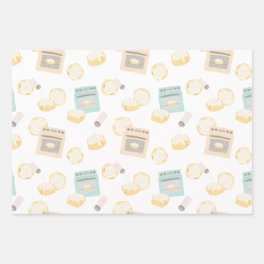 Bun in het Oven Baby shower Inpakpapier Vel (Voorkant)