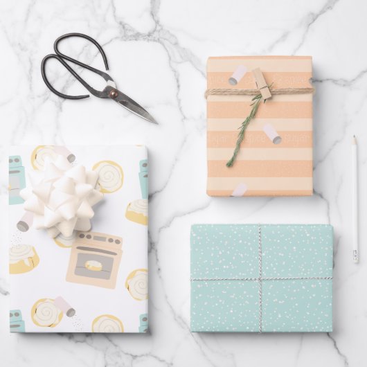 Bun in het Oven Baby shower Inpakpapier Vel (Voorkant)