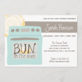 Bun in het Oven Baby shower Kaart (Voorkant)