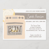 Bun in het Oven Baby shower Kaart (Voorkant)