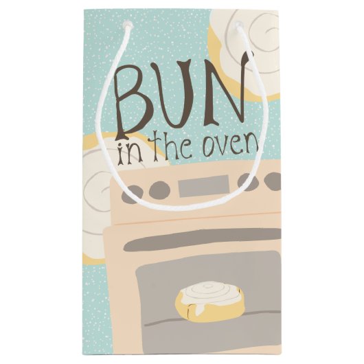 Bun in het Oven Baby shower Klein Cadeauzakje (Achterkant)