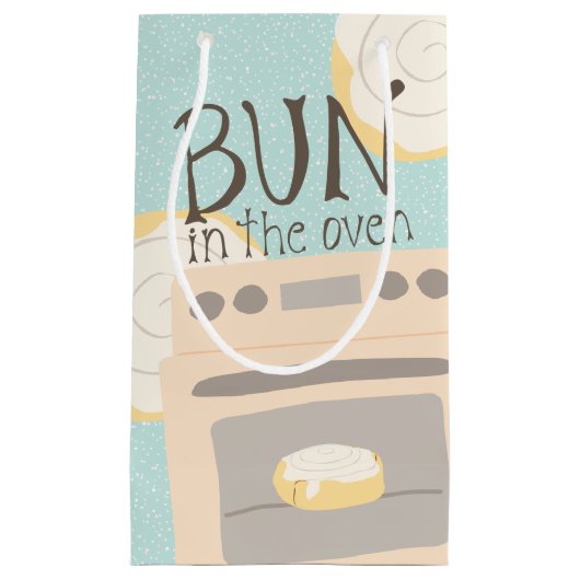 Bun in het Oven Baby shower Klein Cadeauzakje (Voorkant)