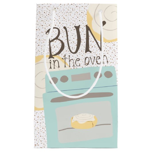 Bun in het Oven Baby shower Klein Cadeauzakje (Voorkant)