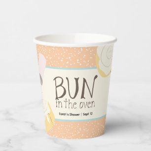 Bun in het Oven Baby shower Papieren Bekers