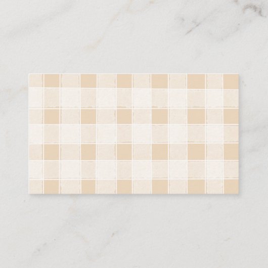 Bun in het Oven Baby shower Registry Informatiekaartje (Achterkant)