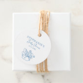 Bun in het Oven Baby shower Rustic Bedankjes Labels (In situ)