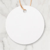 Bun in het Oven Baby shower Rustic Bedankjes Labels (Achterkant)