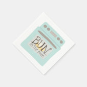 Bun in het Oven Baby shower Servet (Hoek)