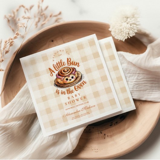 Bun in het Oven Baby shower Servet