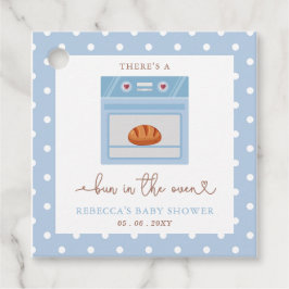 Bun in het Oven Blue Baby Boy Baby shower Bedankjes Labels