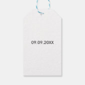 Bun in het Oven Label, Baby shower Gift Label, Kra Cadeaulabel (Achterkant)