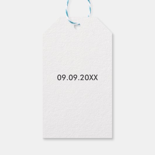 Bun in het Oven Label, Baby shower Gift Label, Kra Cadeaulabel (Achterkant)