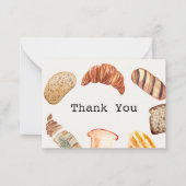 Bun in het ovengebak Baby shower Dank u Notitiekaartje (Voorkant)