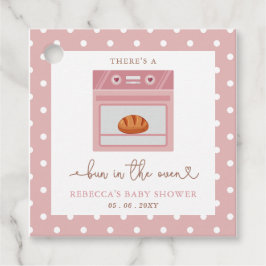 Bun in het ovenroze baby meisje Baby shower Bedankjes Labels