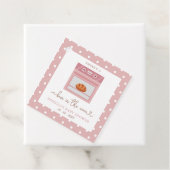 Bun in het ovenroze baby meisje Baby shower Bedankjes Labels (In situ)