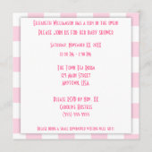 Bun in het roze Baby shower van de Oven Baby Girl Advieskaart (Achterkant)