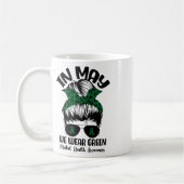 BUN In mei Draag we Green Mental Health Awareness Koffiemok (Links)