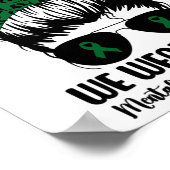 BUN In mei Draag we Green Mental Health Awareness  Poster (Hoek)