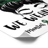 BUN In mei Draag we Green Mental Health Awareness  Poster (Hoek)