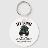 BUN In mei Draag we Green Mental Health Awareness  Sleutelhanger (Voorkant)