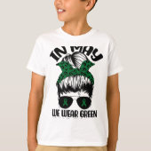 BUN In mei Draag we Green Mental Health Awareness  T-shirt (Voorkant)