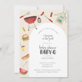 Bun in the Oven Baby shower BabyQ Invitation Kaart (Voorkant)