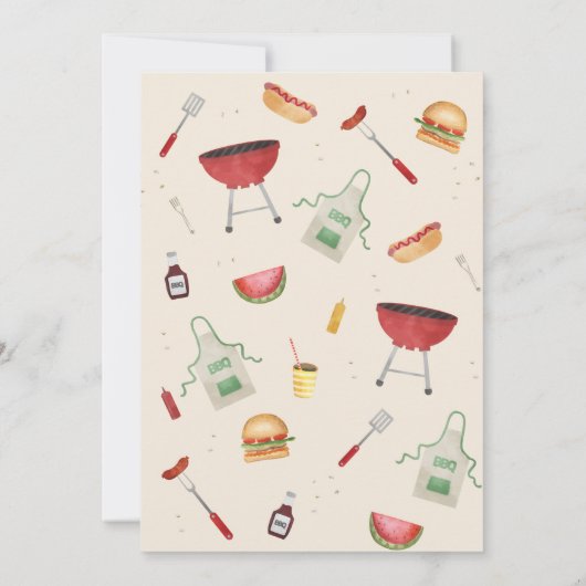 Bun in the Oven Baby shower BabyQ Invitation Kaart (Achterkant)