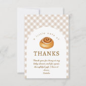 Bun In The Oven Baby Shower Bedankkaart (Voorkant)