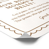 Bun in the Oven Baby Shower Belly Sign Poster (Hoek)