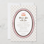 Bun in the Oven Baby Shower Invitation  Kaart (Voorkant)