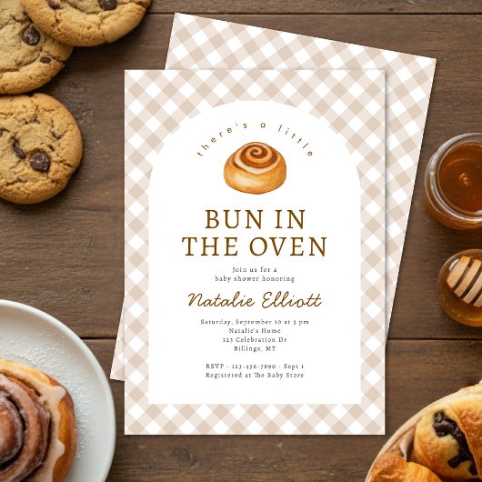 Bun In The Oven Baby Shower Kaart