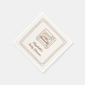 Bun in the Oven Baby Shower Napkin Servet (Hoek)