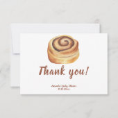 Bun in the oven Baby Shower Thank you Bedankkaart (Voorkant)