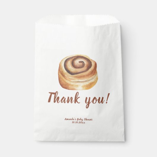 Bun in the oven Baby Shower Thank you Bedankzakje (Voorkant)