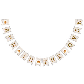 Bun In The Oven Baby Shower  Vlaggetjes