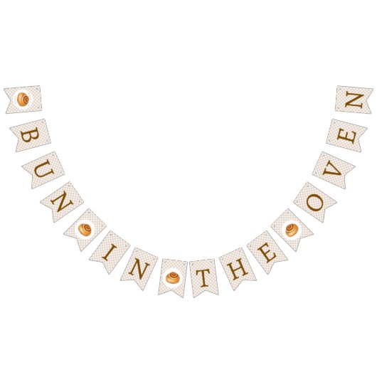 Bun In The Oven Baby Shower  Vlaggetjes (Alle)