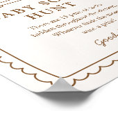 Bun in the Oven Baby Sock Hunt Sign Poster (Hoek)