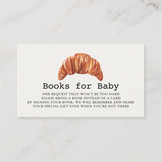 Bun in the Oven Bakery Pastries Book Request Informatiekaartje (Voorkant)