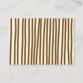 Bun in the oven baking baby shower diaper raffle informatiekaartje (Achterkant)